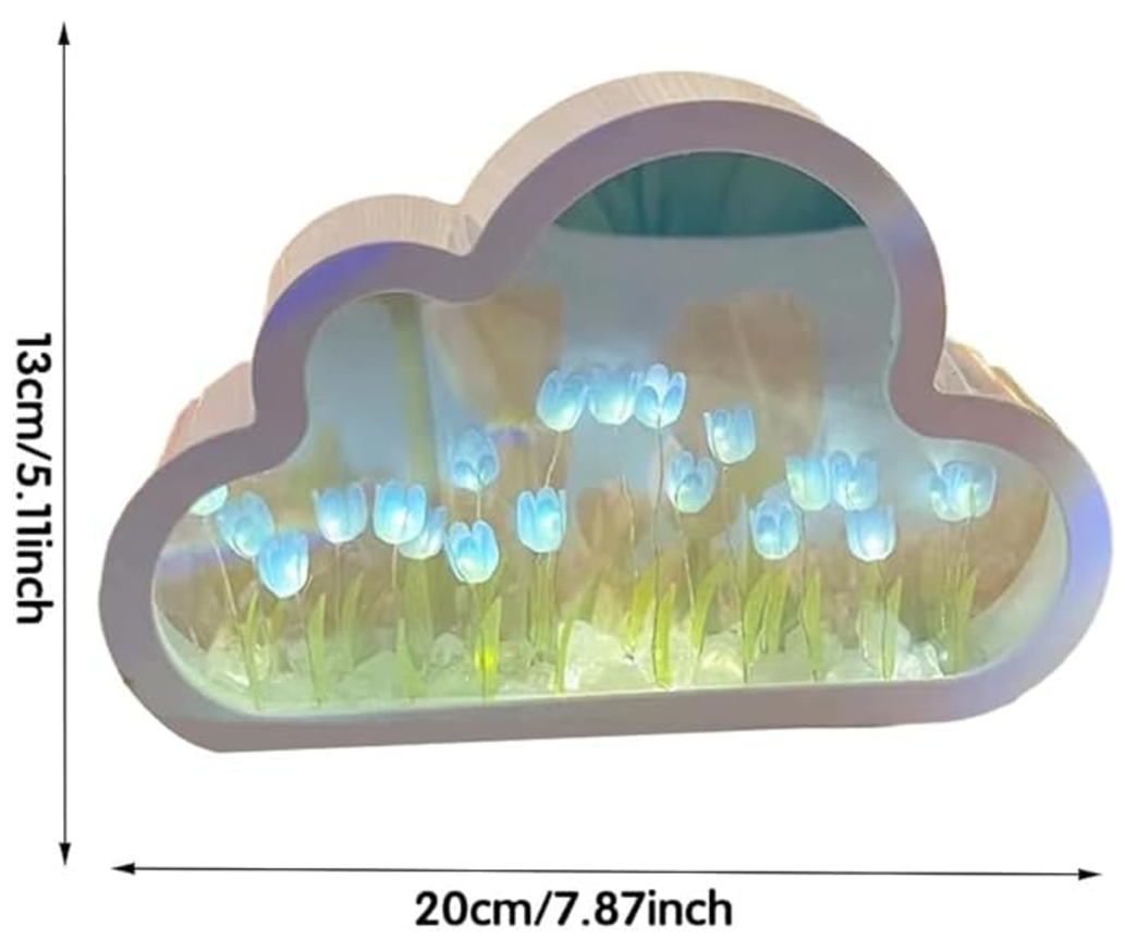 Lampara de Tulipanes en forma de Nube